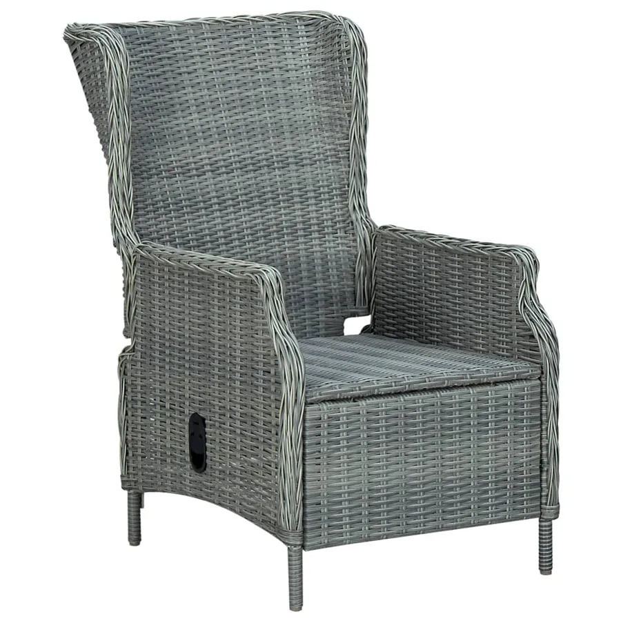 Ensemble à manger de jardin 9 pcs Gris clair - 13