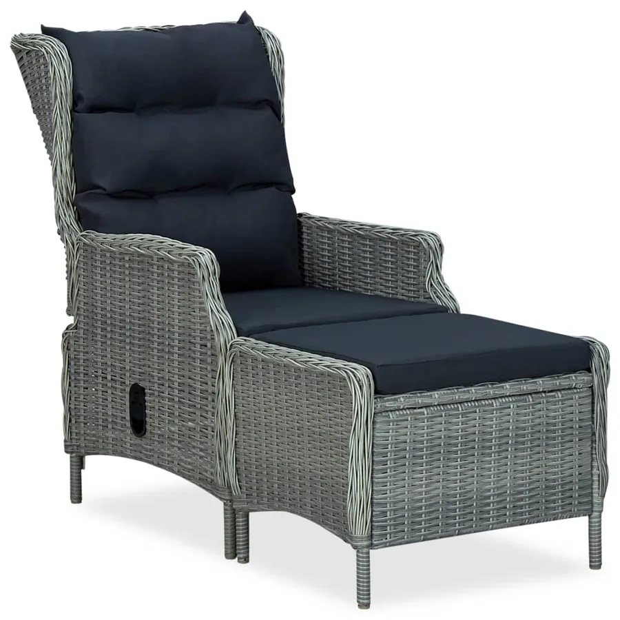 Ensemble à manger de jardin 9 pcs Gris clair - 4