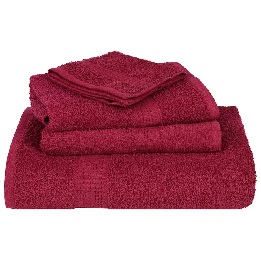 Ensemble de serviettes FROGN 8 pcs bordeaux 360 g/m² - 4