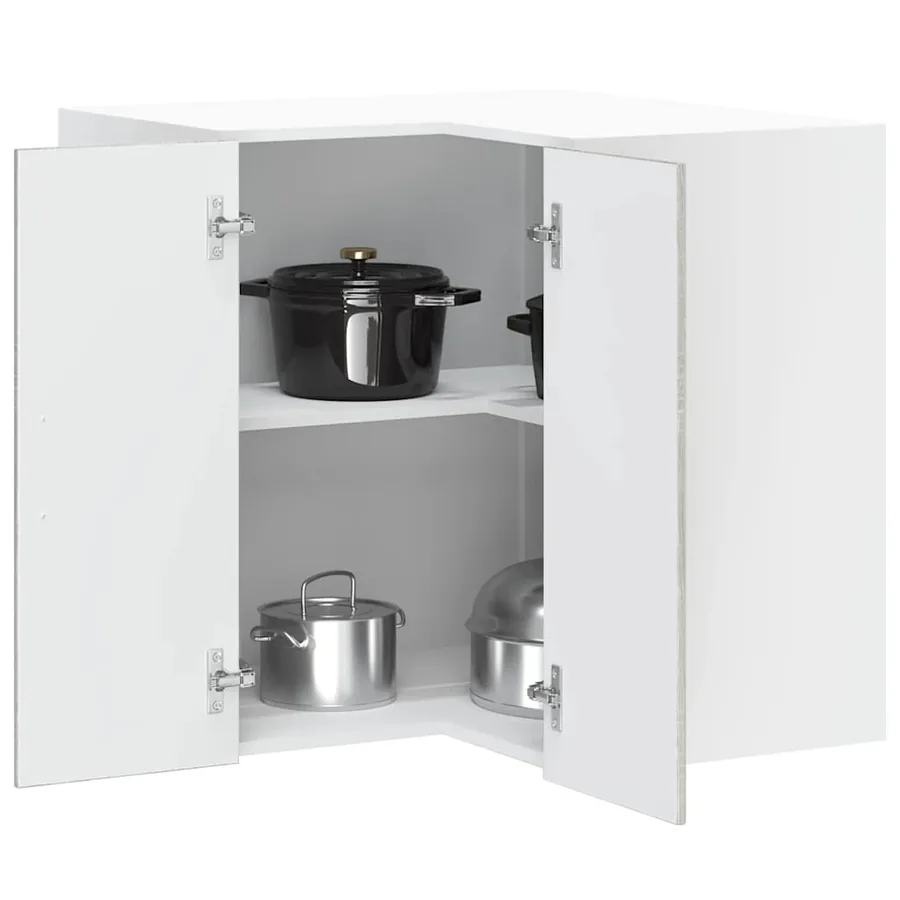 Armoire d'angle murale de cuisine Porto sonoma gris