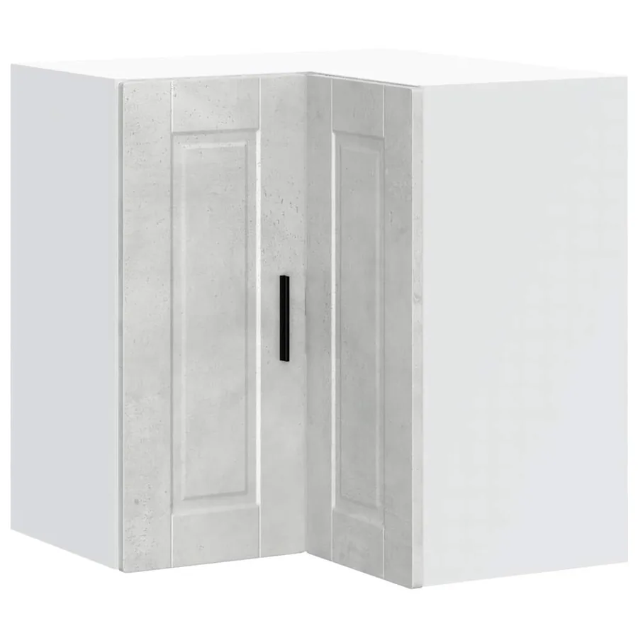 Armoire d'angle murale de cuisine Porto gris béton - 2
