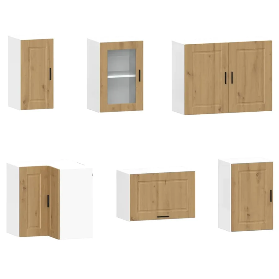 Ensemble d'armoires de cuisine 11 pcs Porto bois d'ingénierie - 5