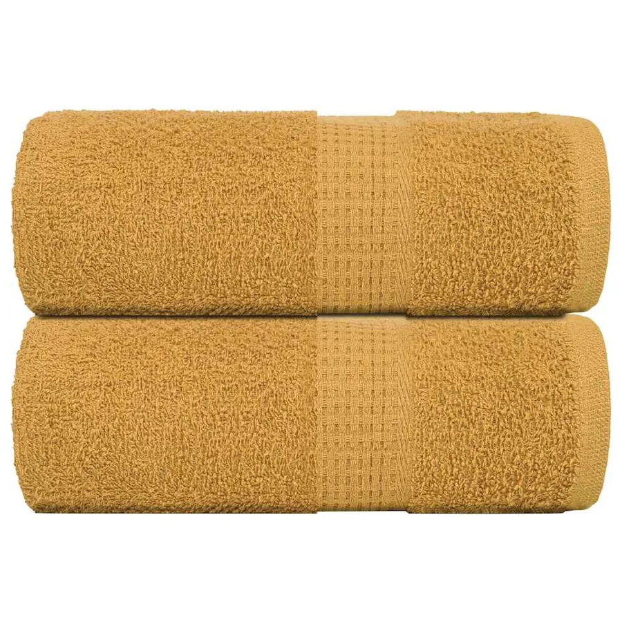 Serviettes d'invité FROGN 2 pcs doré 30x50 cm 360 g/m²
