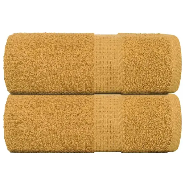 Serviettes d'invité FROGN 2 pcs doré 30x50 cm 360 g/m²
