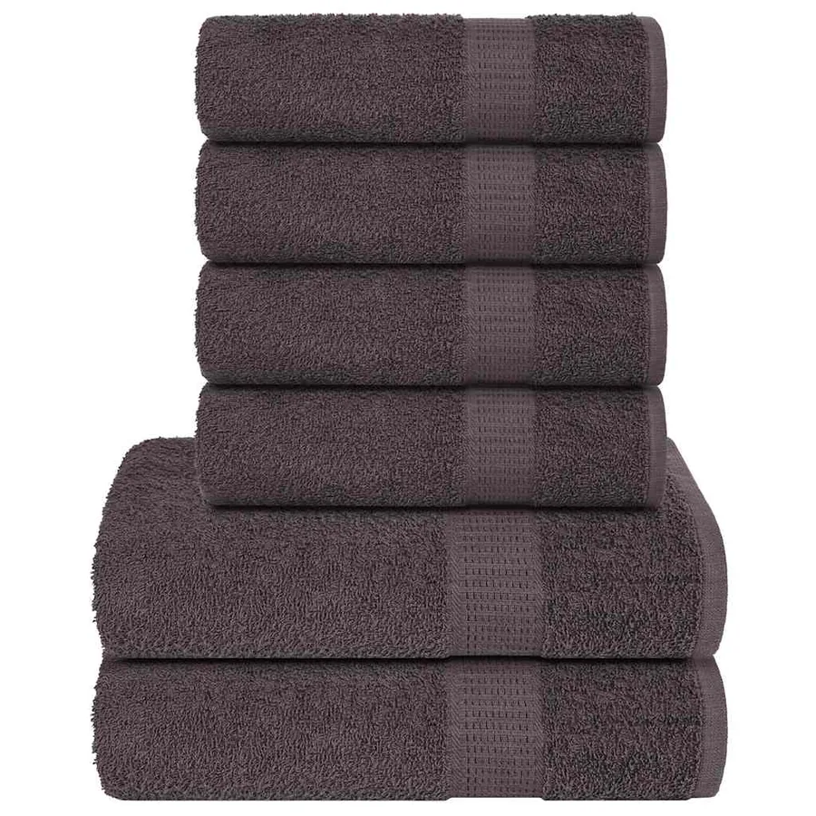 Ensemble de serviettes FROGN 6 pcs anthracite 360 g/m²