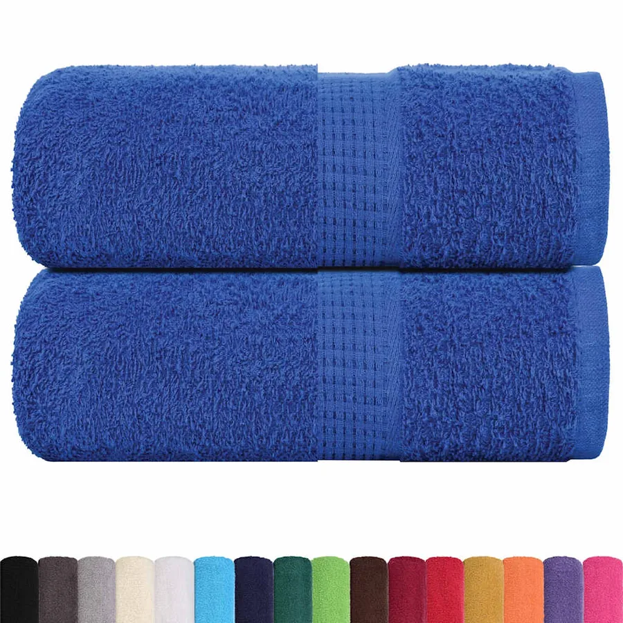 Serviettes d'invité FROGN 2 pcs bleu 30x50 cm 360 g/m² - 2
