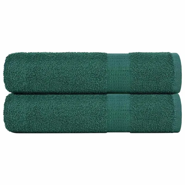 Serviettes de douche FROGN 2 pcs vert 70x140 cm 360 g/m²