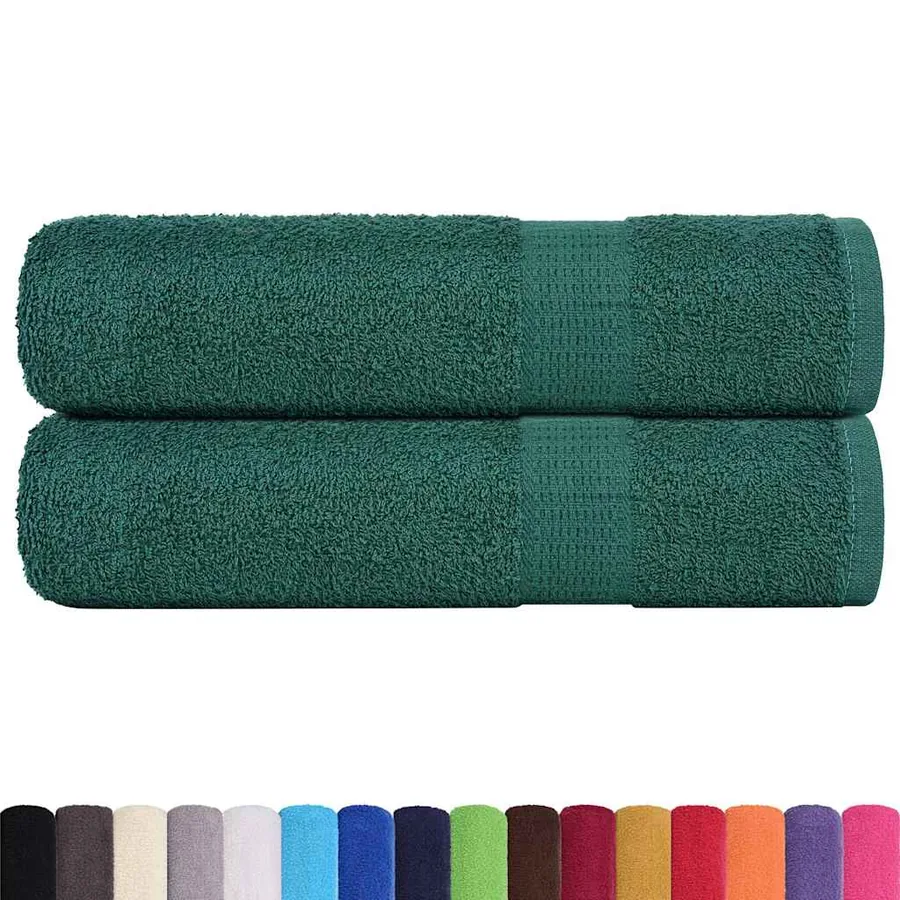 Serviettes de douche FROGN 2 pcs vert 70x140 cm 360 g/m² - 2