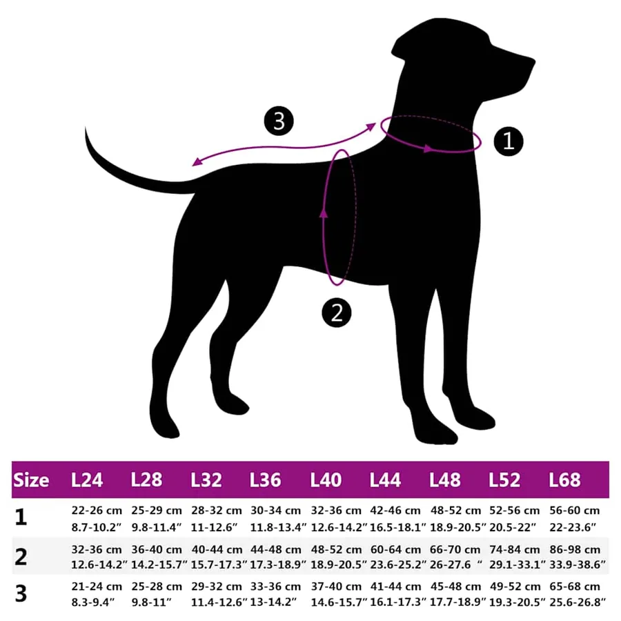 Manteau pour chiens avec harnais imperméable réfléchissant L32 - 10
