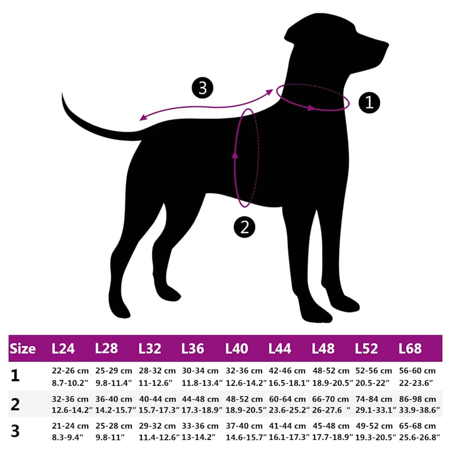 Manteau pour chiens avec harnais imperméable réfléchissant L28 - 10