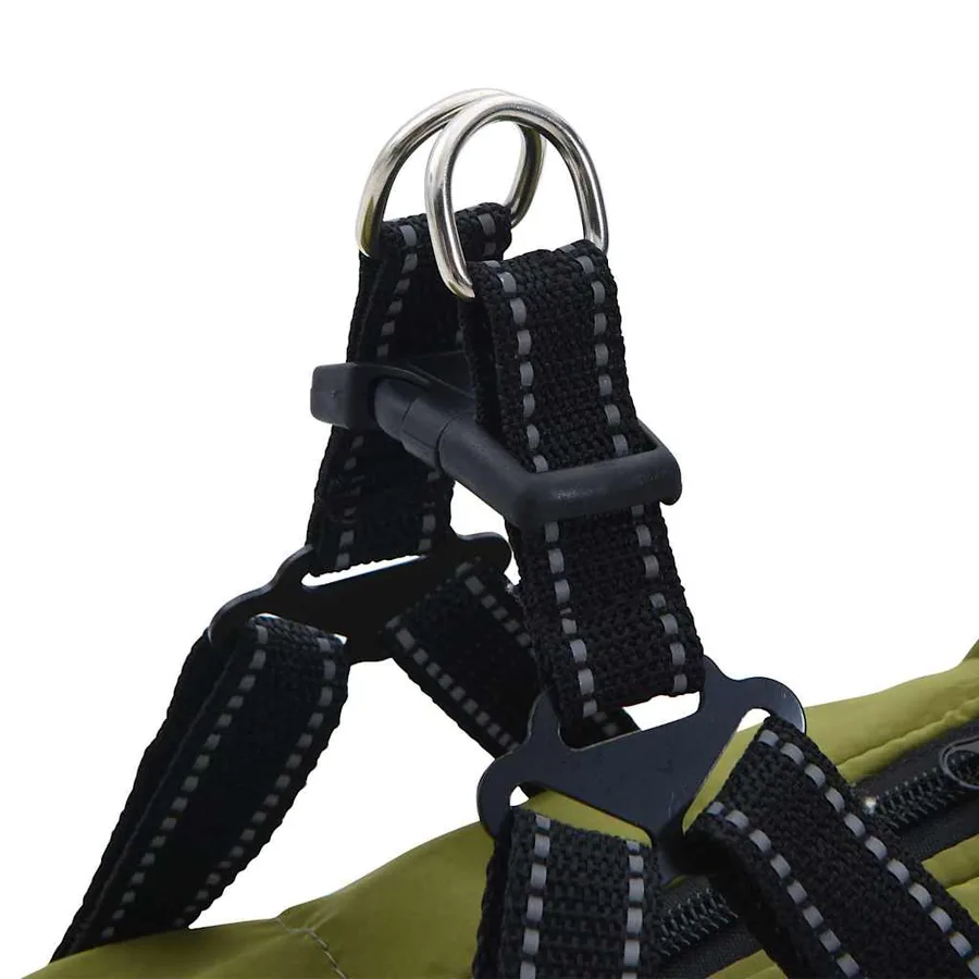 Manteau pour chiens avec harnais imperméable réfléchissant L24 - 9