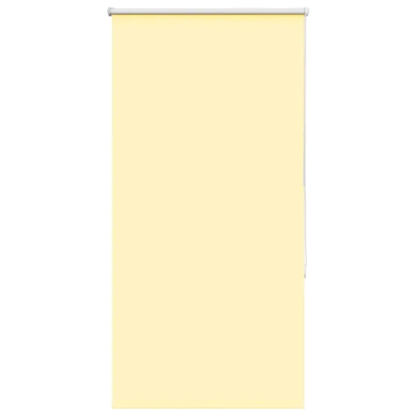 Store enrouleur occultant jaune largeur du tissu 80,7 cm