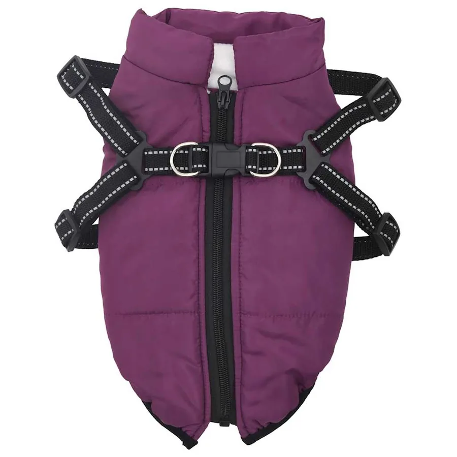 Manteau pour chiens avec harnais imperméable réfléchissant L24 - 2