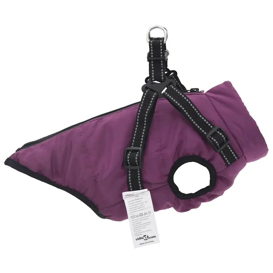 Manteau pour chiens avec harnais imperméable réfléchissant L24 - 4