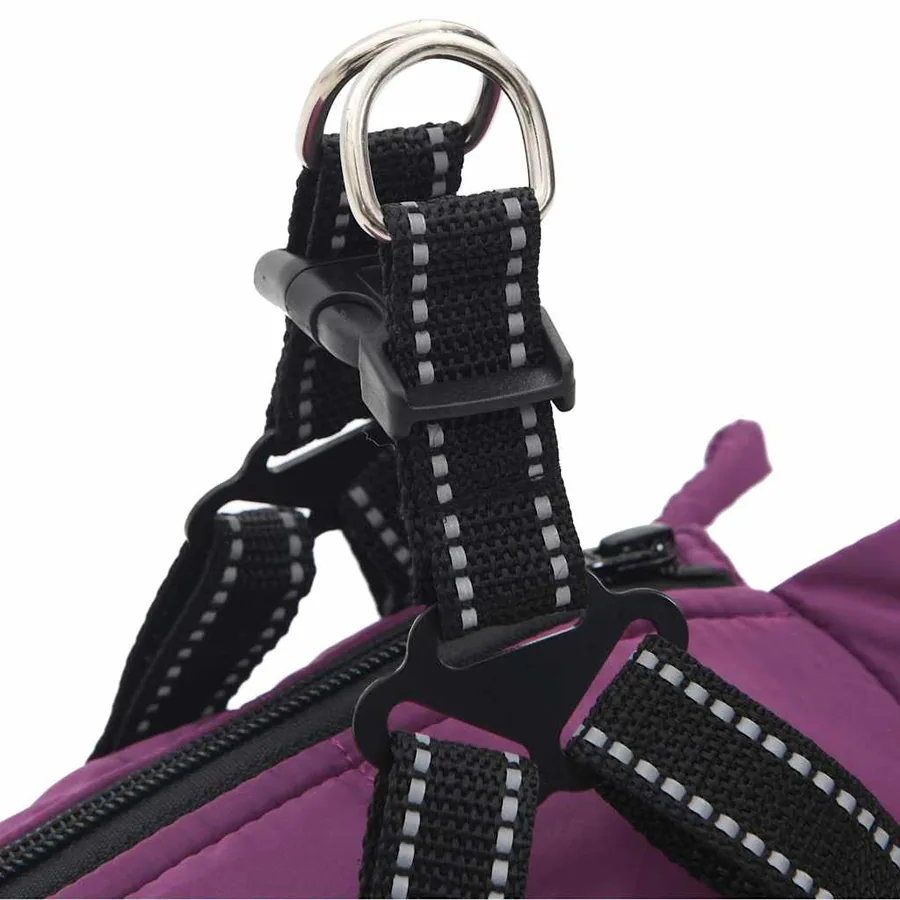 Manteau pour chiens avec harnais imperméable réfléchissant L24 - 9