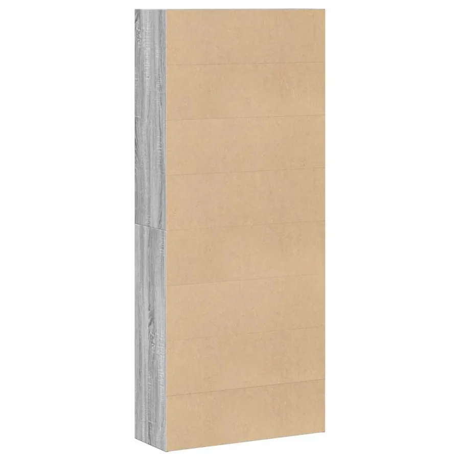 Bibliothèque sonoma gris 80x30x189 cm bois d'ingénierie - 5