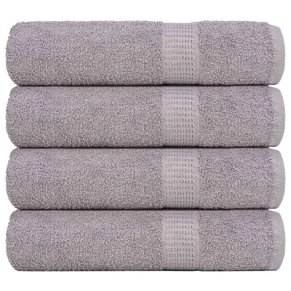 Serviettes de douche FROGN 4 pcs gris 70x140 cm 360 g/m²