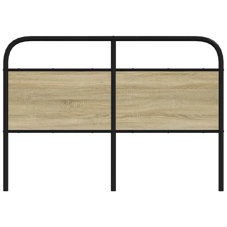 Tête de lit de remplacement chêne sonoma 120 cm acier et bois d'ingénierie - 3
