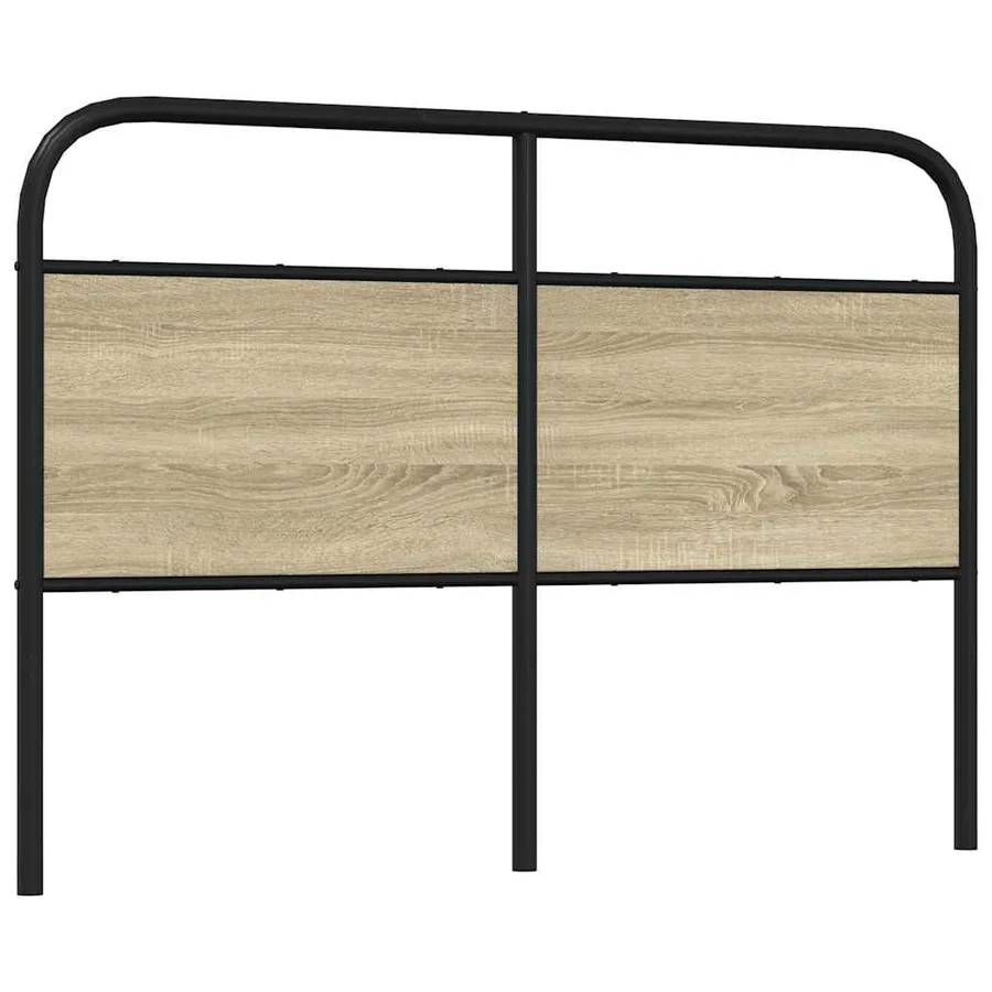 Tête de lit de remplacement chêne sonoma 120 cm acier et bois d'ingénierie - 5
