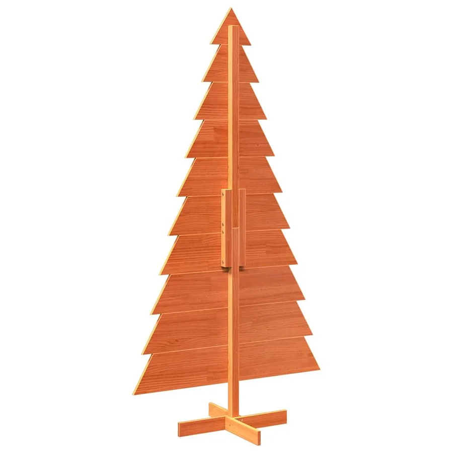 Arbre de Noël en bois pour décoration 180 cm bois de pin massif - 5