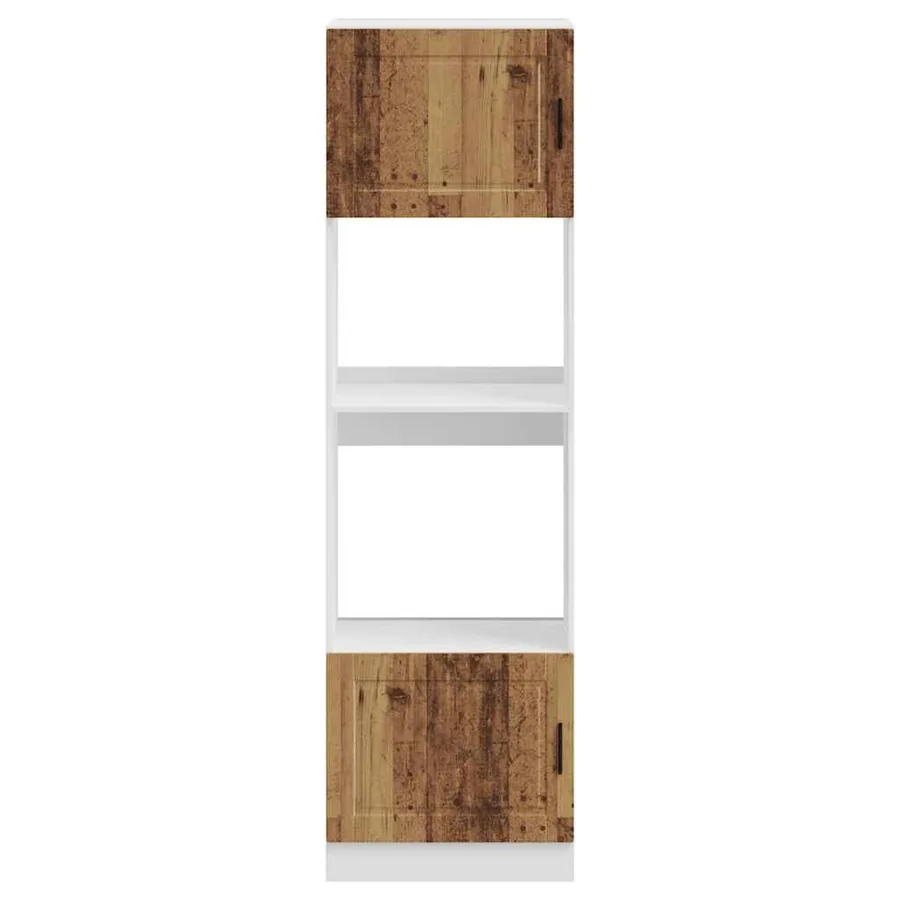 Armoires de four 2 pcs Porto vieux bois bois d'ingénierie - 4