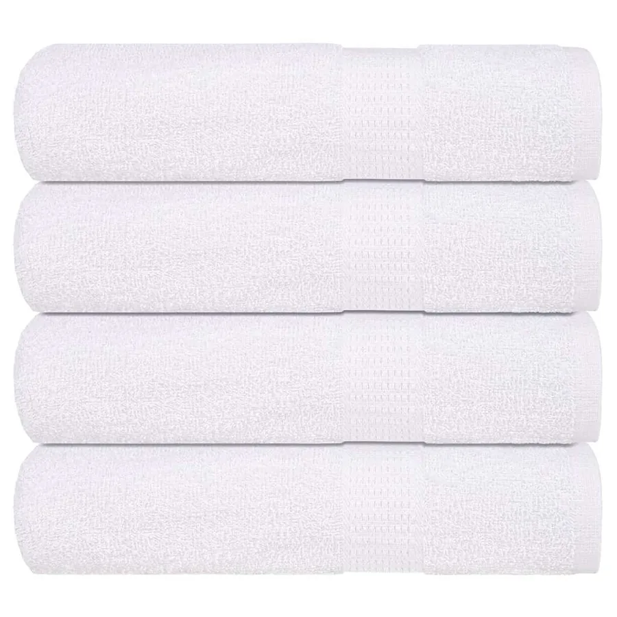 Serviettes de douche FROGN 4 pcs blanc 70x140 cm 360 g/m²