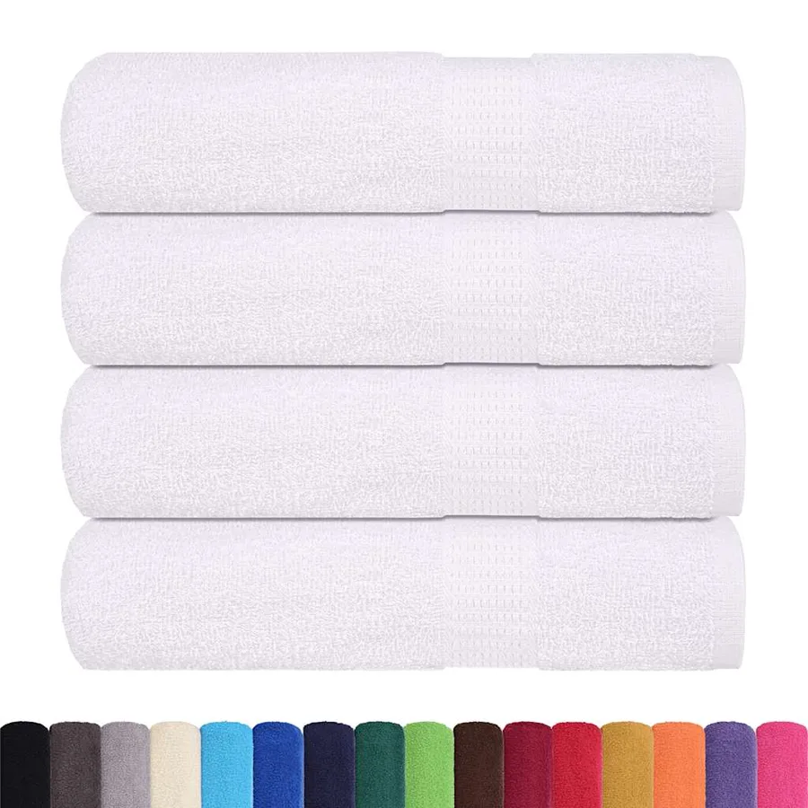 Serviettes de douche FROGN 4 pcs blanc 70x140 cm 360 g/m² - 2