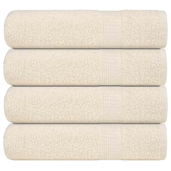Essuie-mains FROGN 4 pcs crème 50x100 cm 360 g/m²