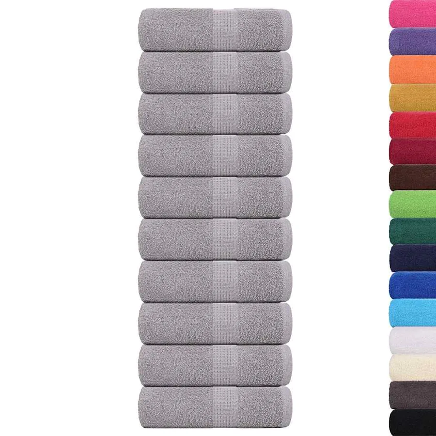 Serviettes d'invité FROGN 10 pcs gris 30x50 cm 360 g/m² - 2