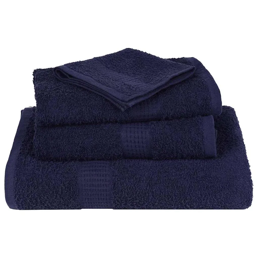 Serviettes de sauna FROGN 2 pcs bleu marine 80x200 cm 360 g/m² - 4