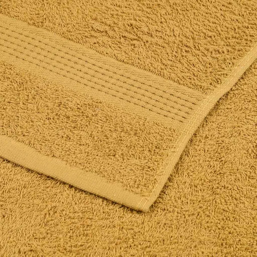 Serviettes de sauna FROGN 2 pcs doré 80x200 cm 360 g/m² - 6
