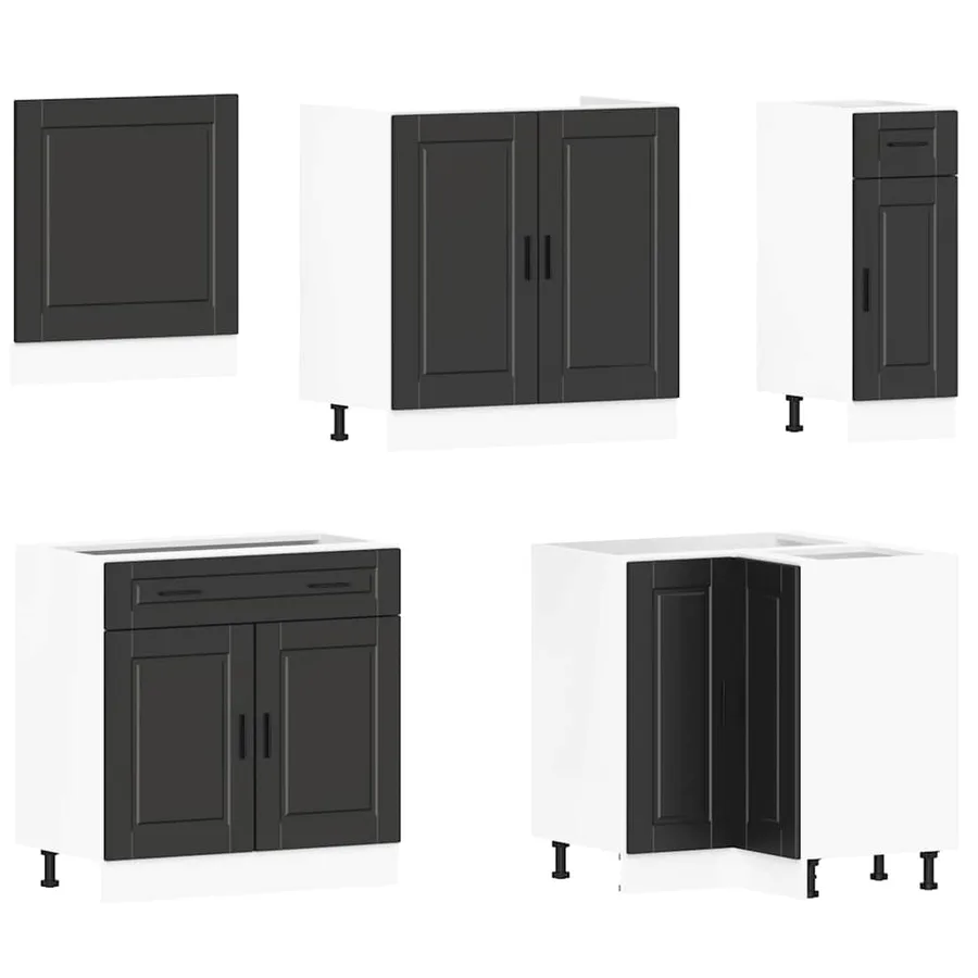 Ensemble d'armoires de cuisine 11 pcs Porto bois d'ingénierie - 4