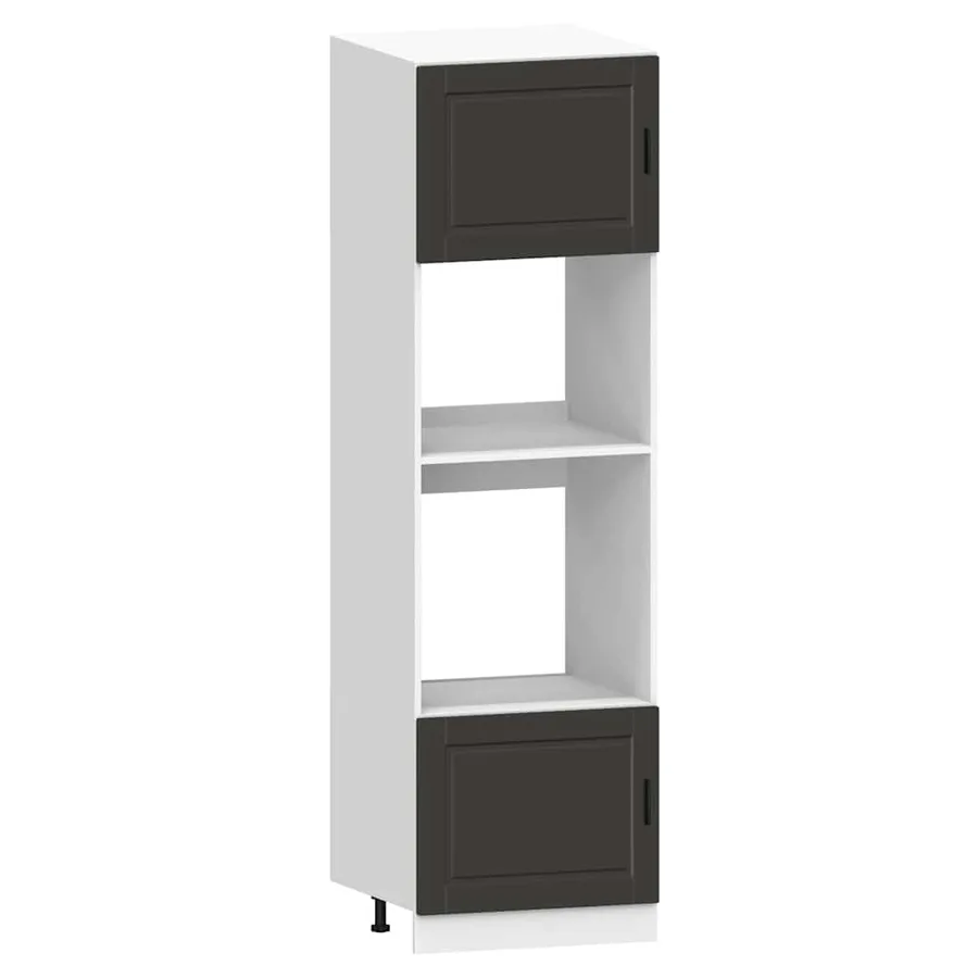 Ensemble de 7 meubles de cuisine "Porto" en bois d'ingénierie noir - 5