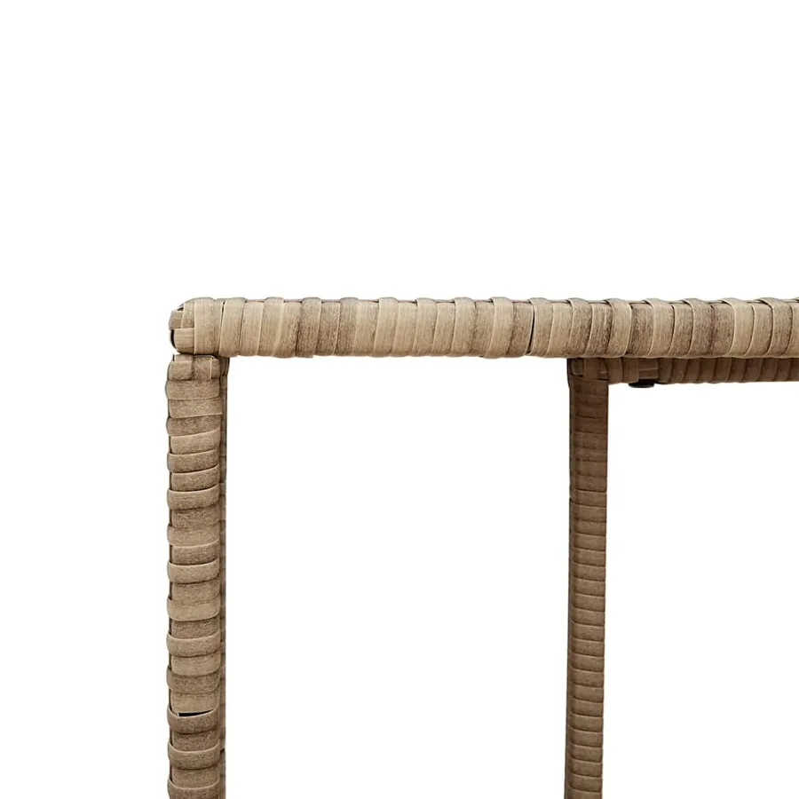 Salon de jardin 11 pcs avec coussins beige résine tressée - 13