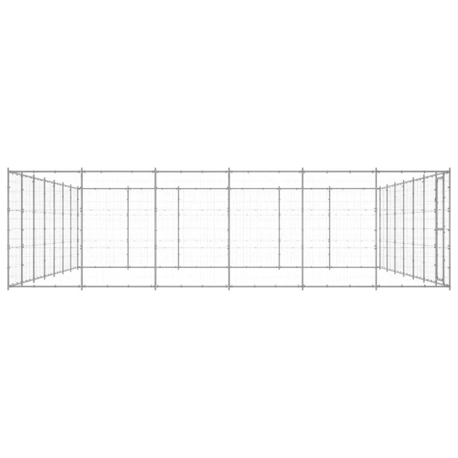 Chenil extérieur Acier galvanisé 50,82 m² - 3