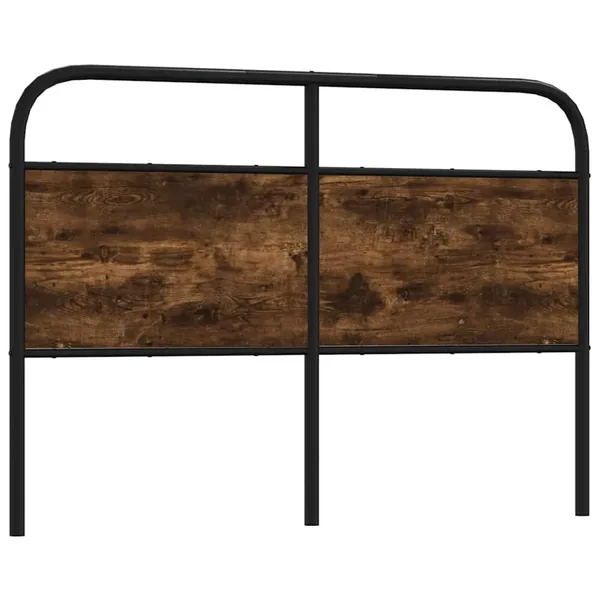 Tête de lit de remplacement chêne fumé 120 cm acier et bois d'ingénierie
