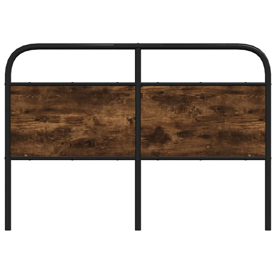 Tête de lit de remplacement chêne fumé 120 cm acier et bois d'ingénierie - 3