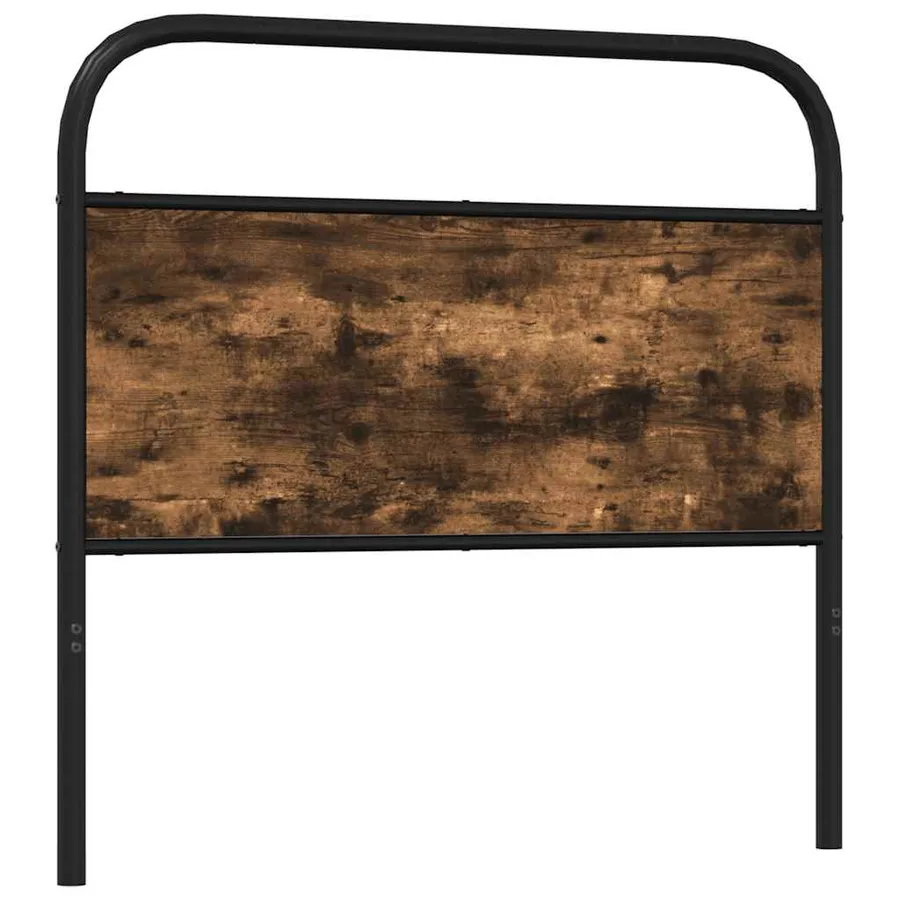 Tête de lit de remplacement chêne fumé 120 cm acier et bois d'ingénierie - 5