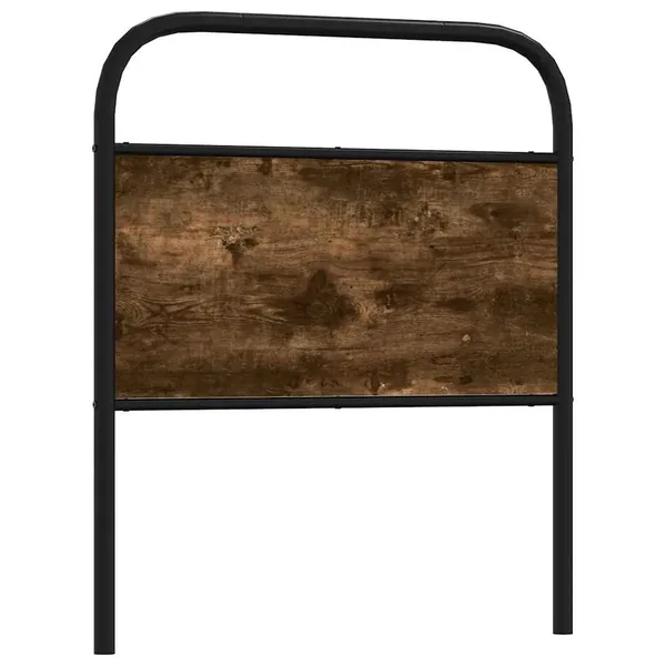 Tête de lit de remplacement chêne fumé 75 cm acier et bois d'ingénierie
