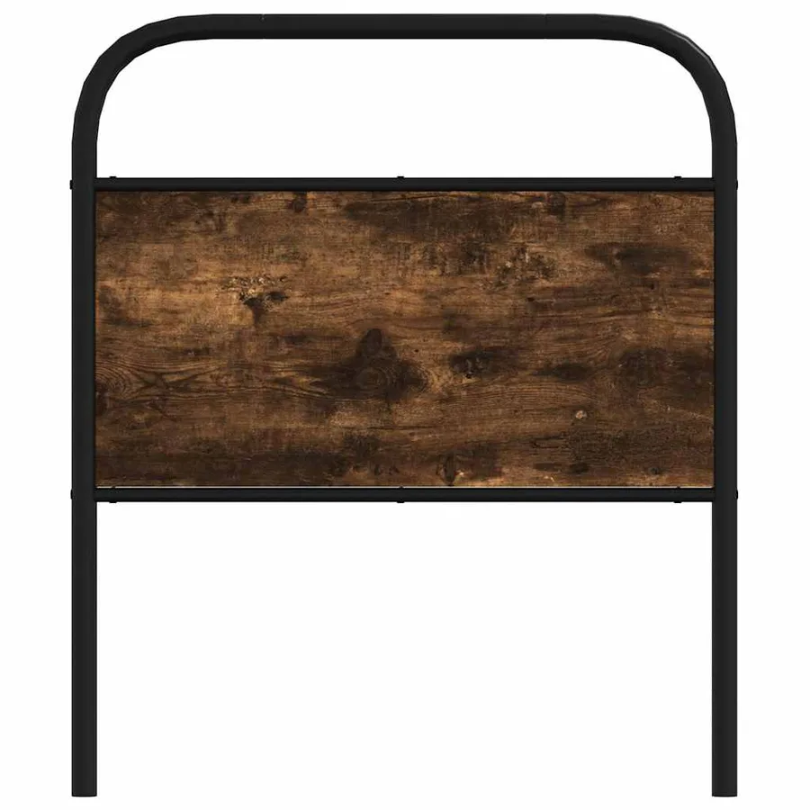 Tête de lit de remplacement chêne fumé 75 cm acier et bois d'ingénierie - 3