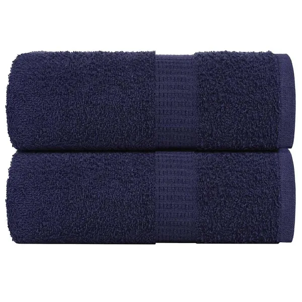 Serviettes d'invité FROGN 2 pcs bleu marine 30x50 cm 360 g/m²