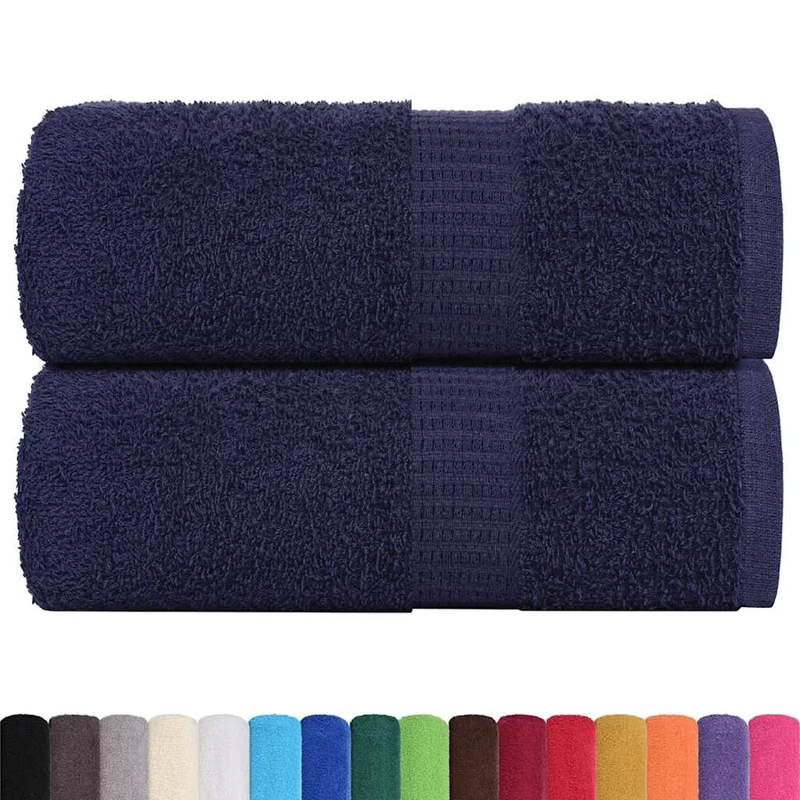 Serviettes d'invité FROGN 2 pcs bleu marine 30x50 cm 360 g/m² - 2