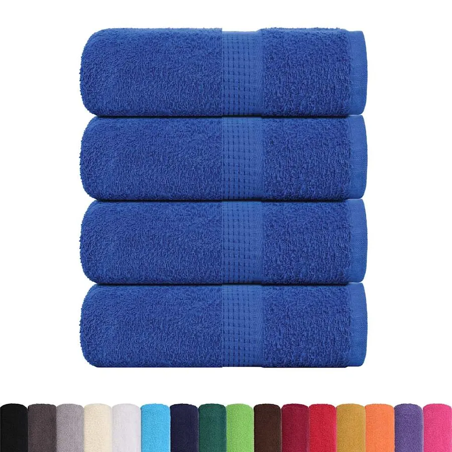 Serviettes de toilette FROGN 4 pièces Bleu 30x30 cm 360 g/m² - 2
