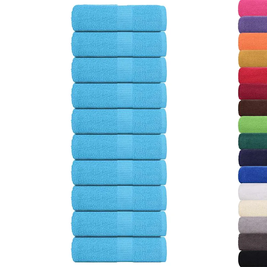 Serviettes d'invité FROGN 10 pcs turquoise 30x50cm 360 g/m² - 2