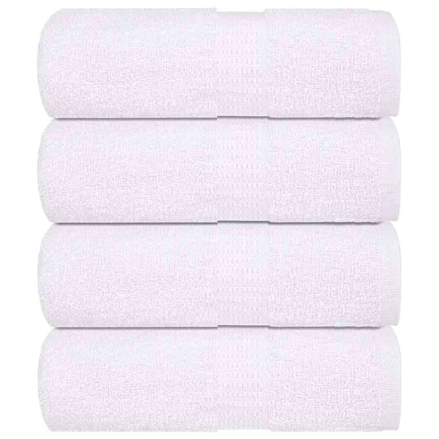 Serviettes de toilette FROGN 4 pièces Blanc 30x30 cm 360 g/m²