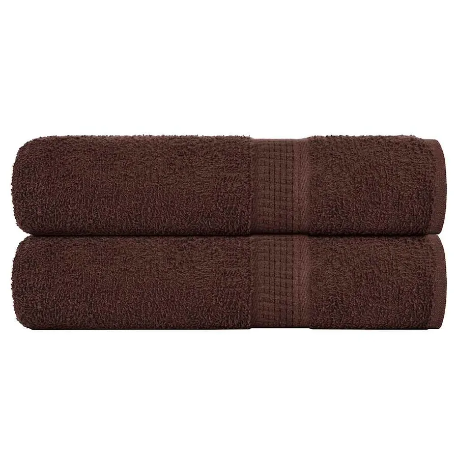 Essuie-mains FROGN 2 pcs marron 50x100 cm 360 g/m²