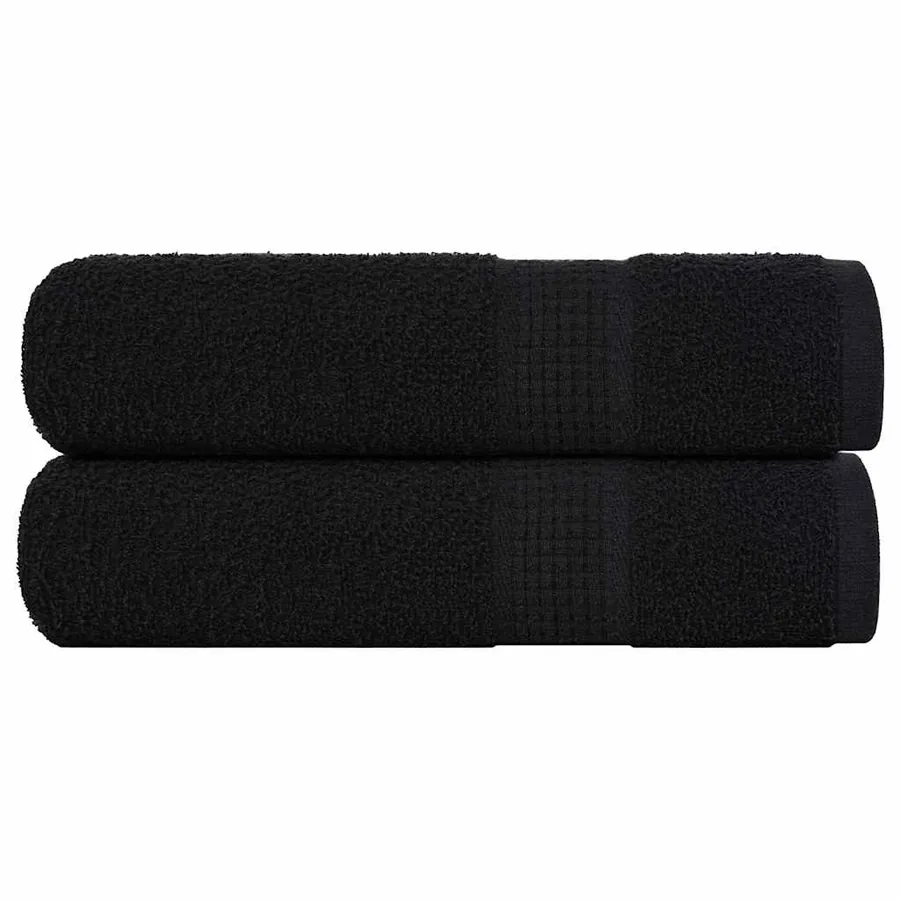 Essuie-mains FROGN 2 pcs noir 50x100 cm 360 g/m²