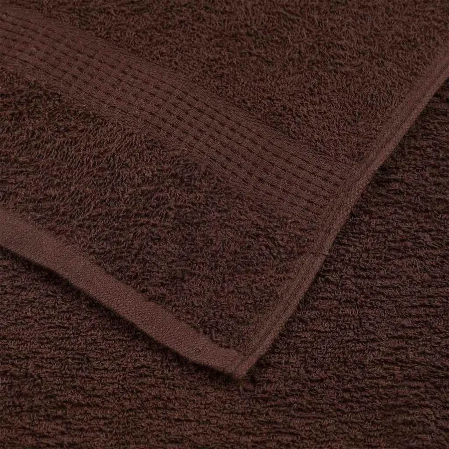 Serviettes de toilette FROGN 4 pièces Marron 30x30 cm 360 g/m² - 6