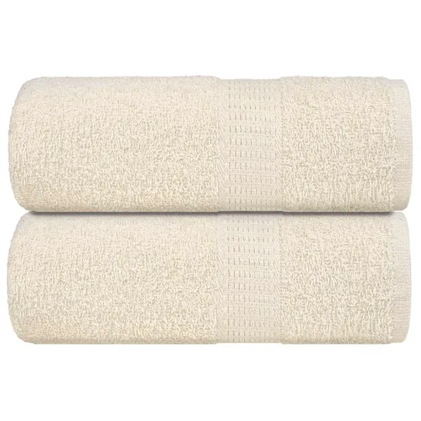 Serviettes de toilette FROGN 2 pièces Crème 30x30 cm 360 g/m²