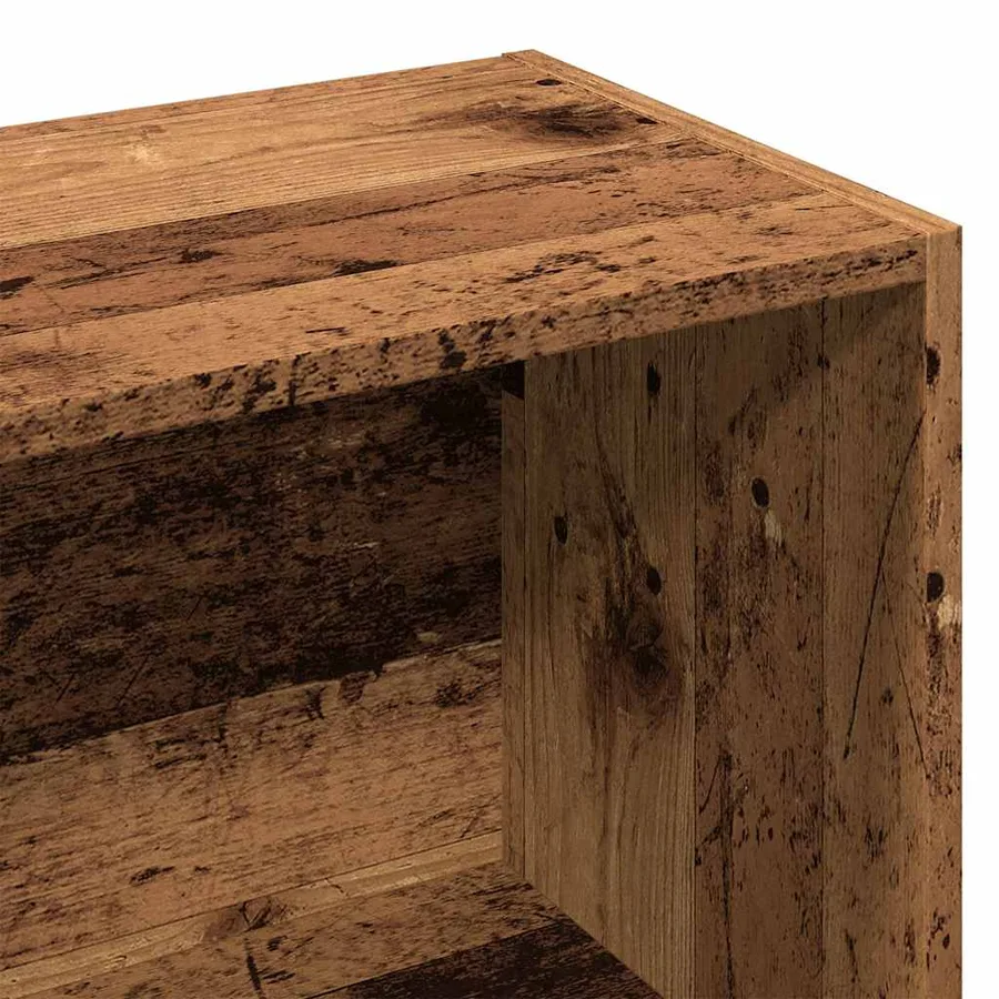 Meuble vieux bois 98x29x97,5 cm bois d'ingénierie - 9